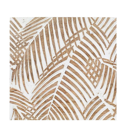 Plow & Hearth Home Accents Indoor Living Three Panel White Washed Tropical Wall Art