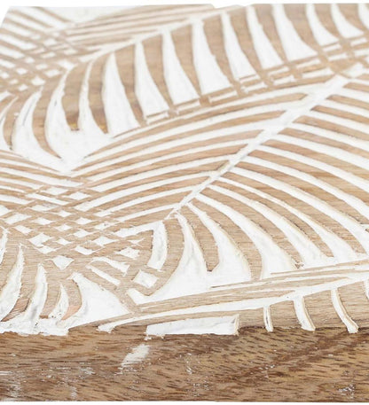 Plow & Hearth Home Accents Indoor Living Three Panel White Washed Tropical Wall Art