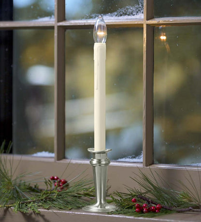 Plow & Hearth Home Accents Indoor Living Traditional Adjustable Window Candles With Timer And Remote