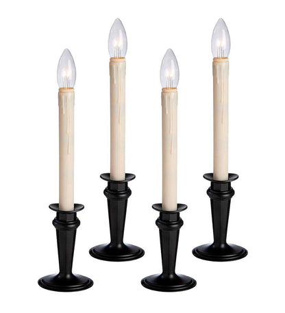 Plow & Hearth Home Accents Indoor Living Traditional Adjustable Window Candles With Timer And Remote