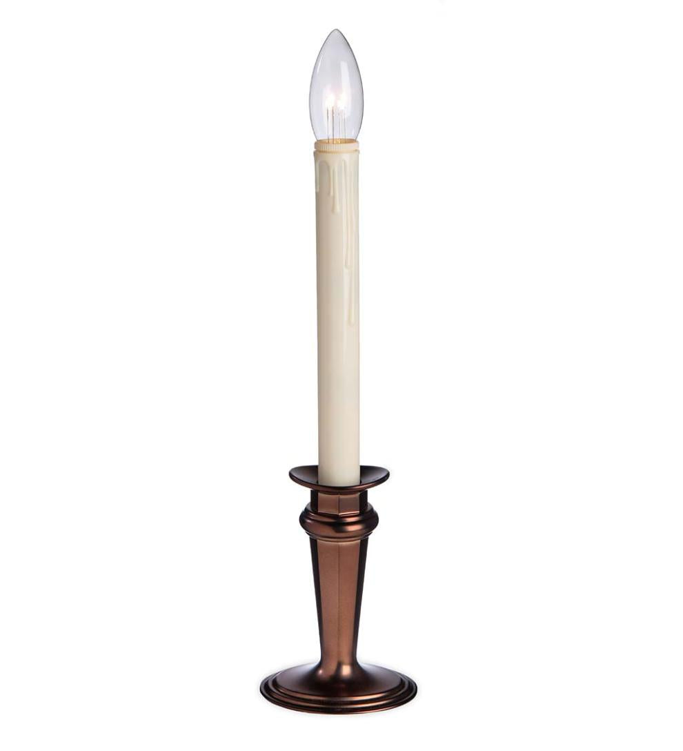 Plow & Hearth Home Accents Indoor Living Traditional Adjustable Window Candles With Timer And Remote