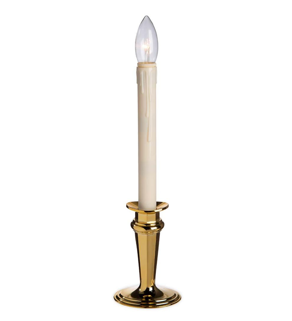 Plow & Hearth Home Accents Indoor Living Traditional Adjustable Window Candles With Timer And Remote
