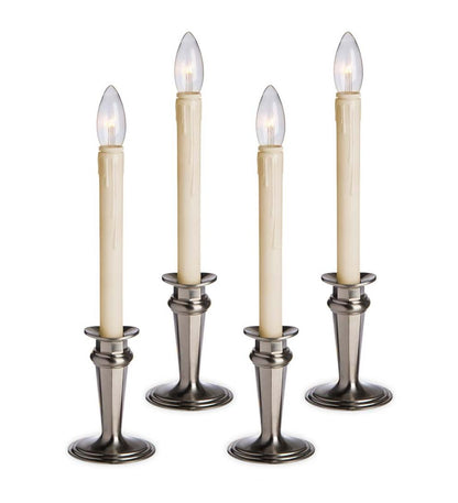 Plow & Hearth Home Accents Indoor Living Traditional Adjustable Window Candles With Timer And Remote