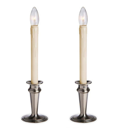 Plow & Hearth Home Accents Indoor Living Traditional Adjustable Window Candles With Timer And Remote