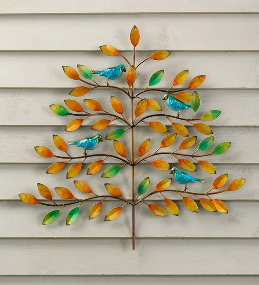 Plow & Hearth Home Accents Indoor Living Tree Of Life And Bluebird Wall Art