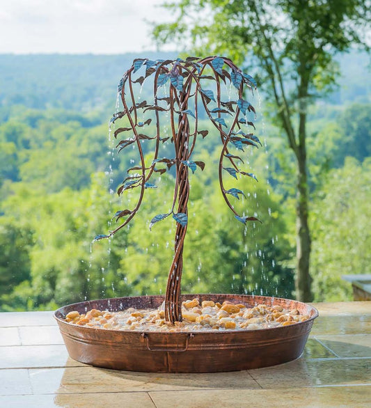 Plow & Hearth Home Accents Indoor Living Tree Of Life Indoor/Outdoor Electric Fountain