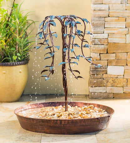 Plow & Hearth Home Accents Indoor Living Tree Of Life Indoor/Outdoor Electric Fountain
