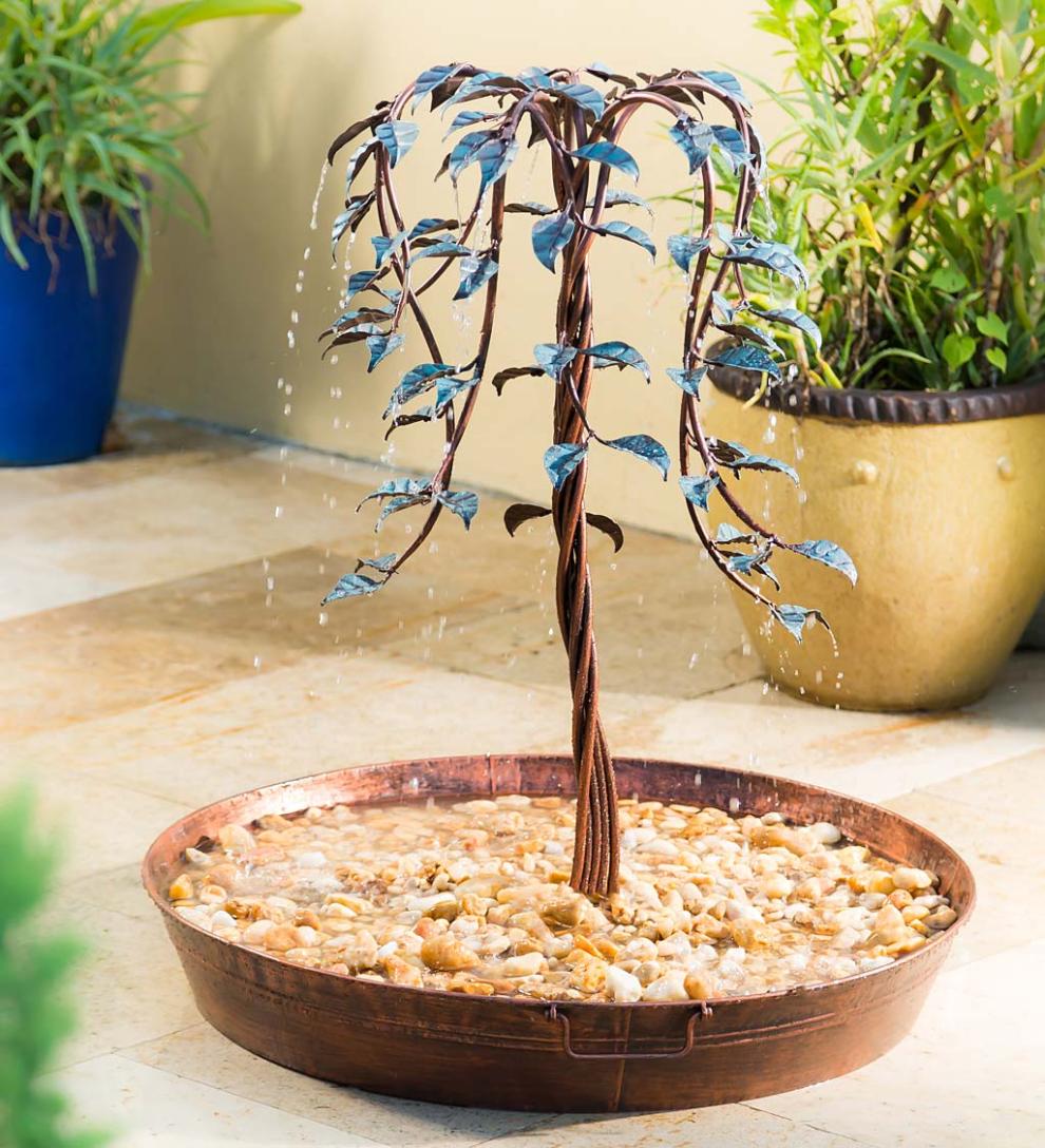 Plow & Hearth Home Accents Indoor Living Tree Of Life Indoor/Outdoor Electric Fountain