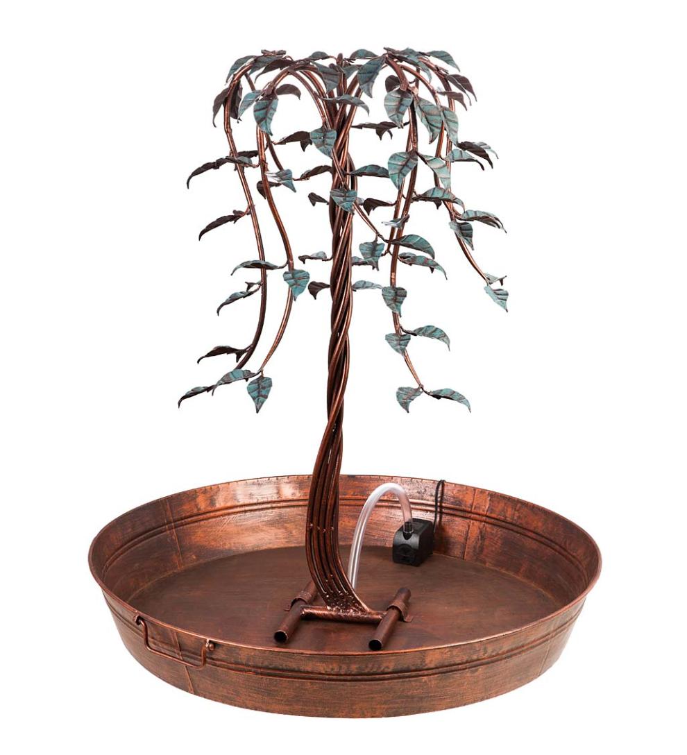 Plow & Hearth Home Accents Indoor Living Tree Of Life Indoor/Outdoor Electric Fountain