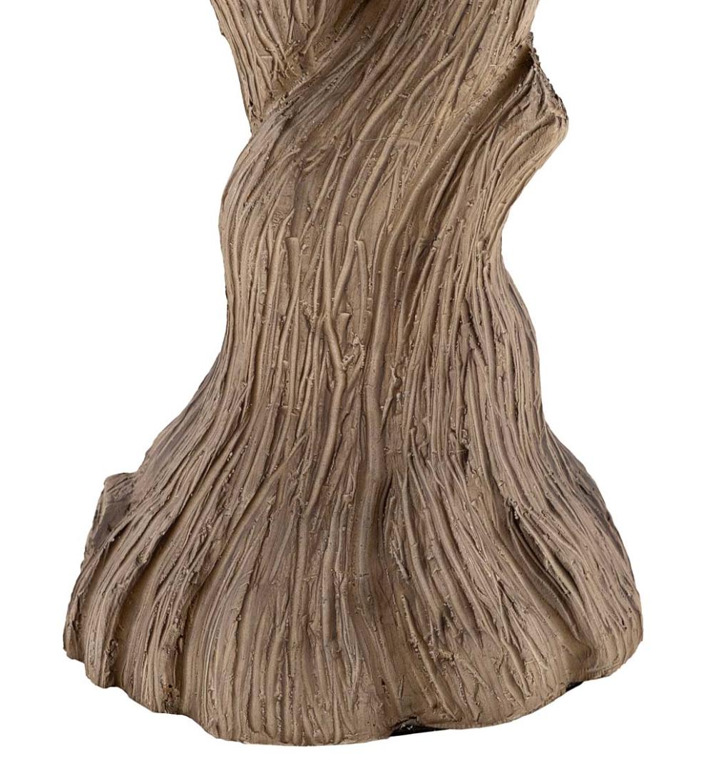 Plow & Hearth Home Accents Indoor Living Twisted Branch Table Lamp With Natural Linen Shade
