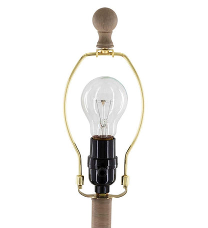 Plow & Hearth Home Accents Indoor Living Twisted Branch Table Lamp With Natural Linen Shade
