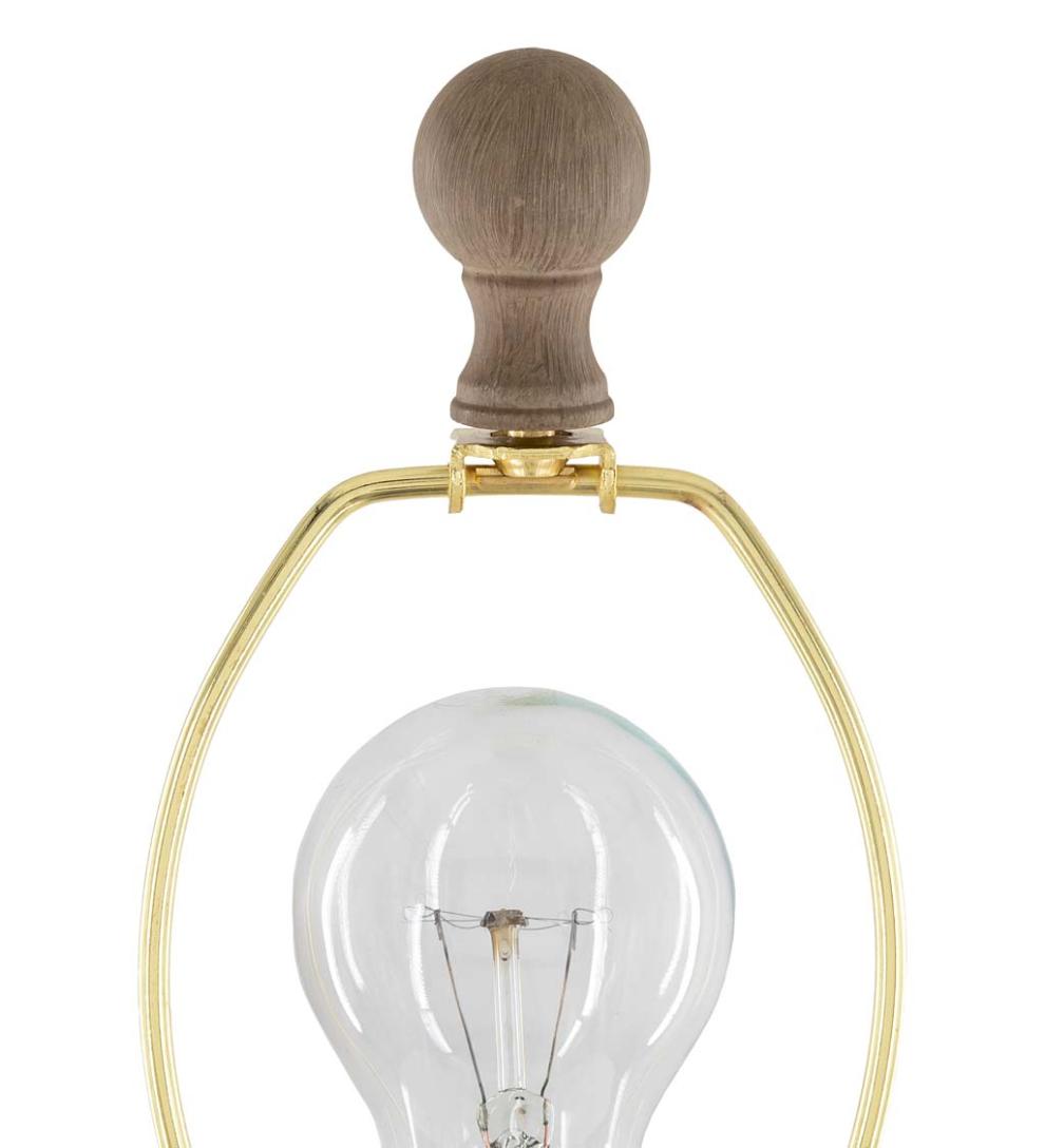 Plow & Hearth Home Accents Indoor Living Twisted Branch Table Lamp With Natural Linen Shade