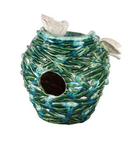 Plow & Hearth Home Accents Indoor Living Two Birds Ceramic Fountain