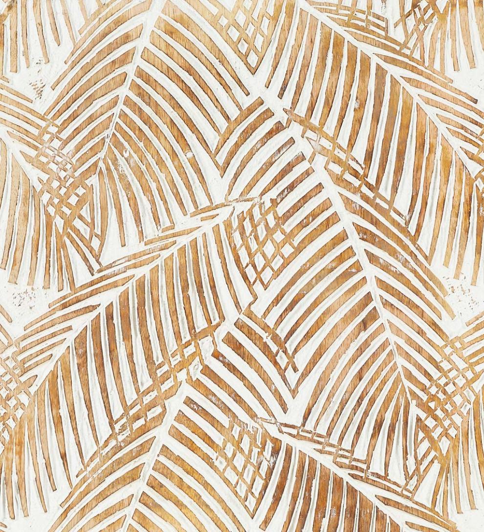 Plow & Hearth Home Accents Indoor Living Two Panel White Washed Tropical Wall Art