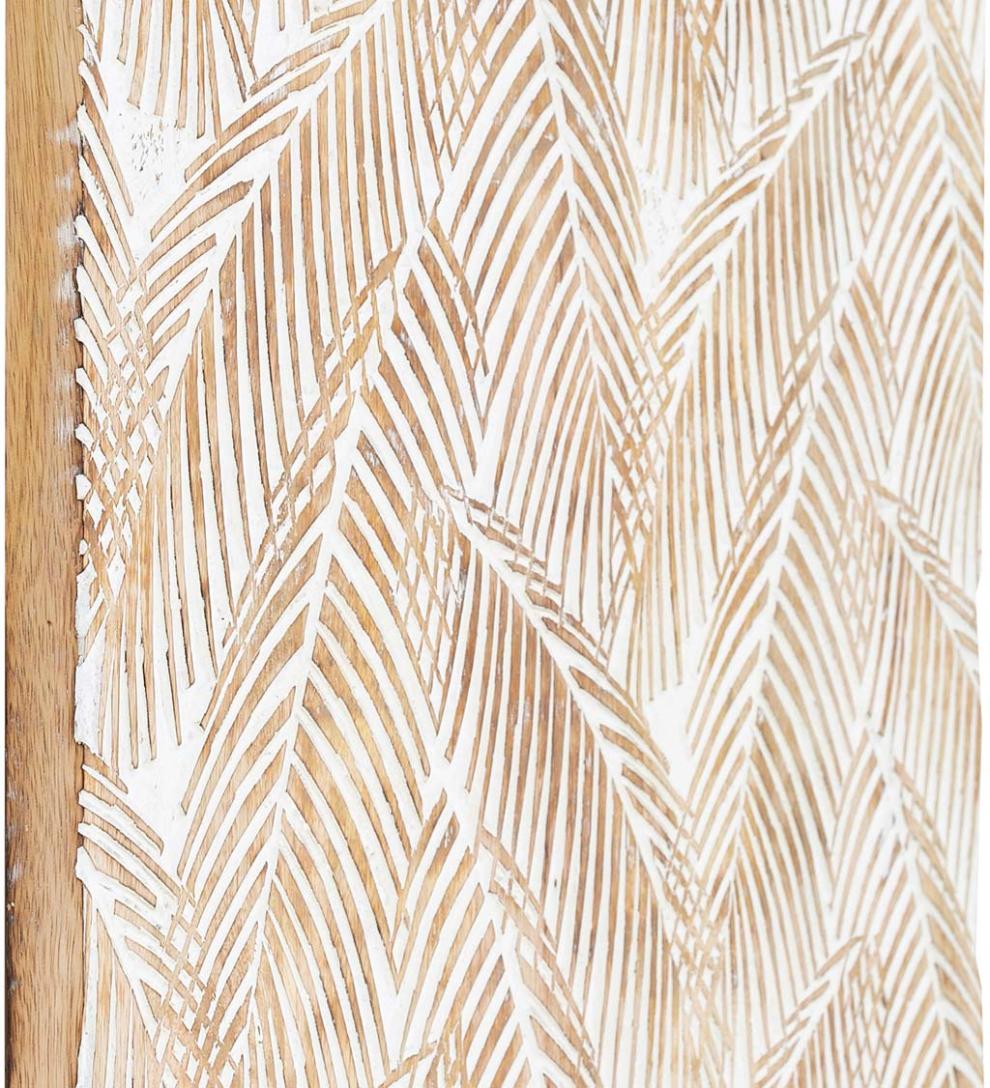 Plow & Hearth Home Accents Indoor Living Two Panel White Washed Tropical Wall Art