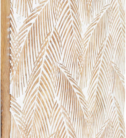 Plow & Hearth Home Accents Indoor Living Two Panel White Washed Tropical Wall Art