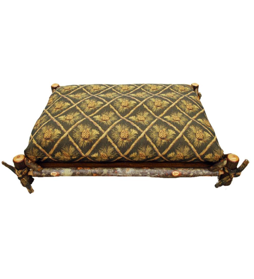 Plow & Hearth Home Accents Indoor Living Usa-Made Handcrafted Hickory Dog Platform Bed