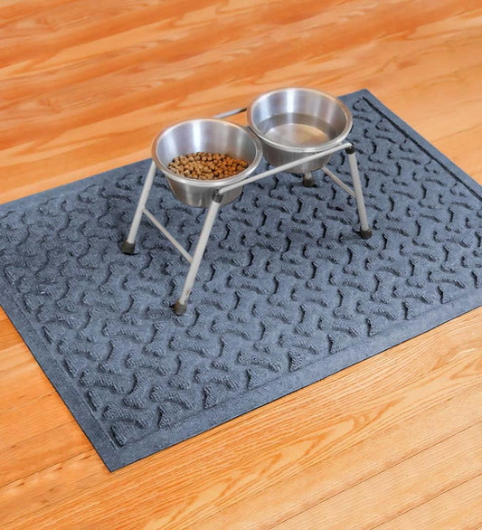 Plow & Hearth Home Accents Indoor Living Waterhog Dog Bones Doormat