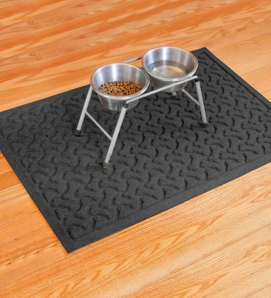 Plow & Hearth Home Accents Indoor Living Waterhog Dog Bones Doormat