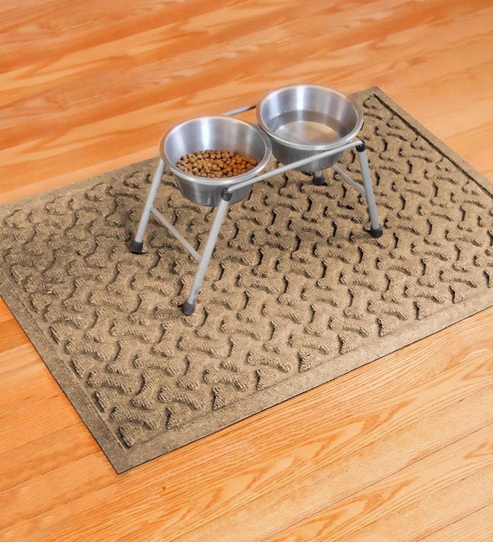Plow & Hearth Home Accents Indoor Living Waterhog Dog Bones Doormat