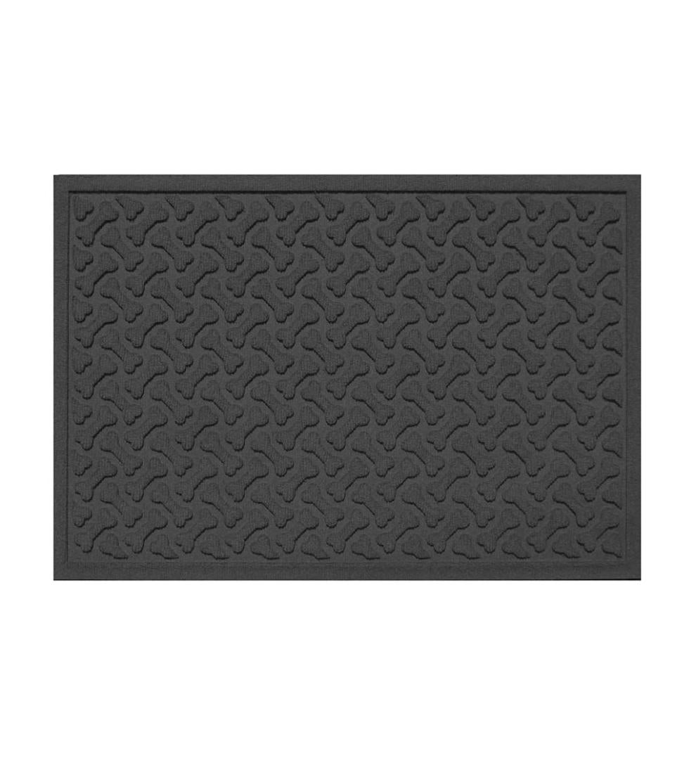 Plow & Hearth Home Accents Indoor Living Waterhog Dog Bones Doormat