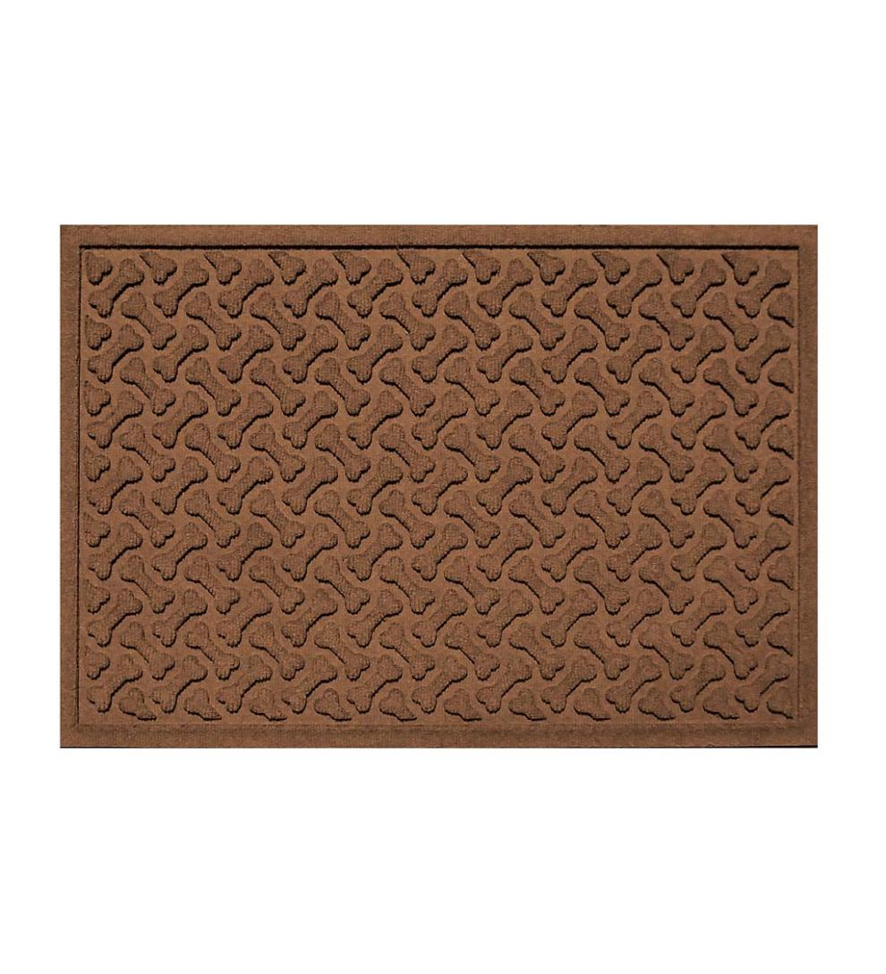 Plow & Hearth Home Accents Indoor Living Waterhog Dog Bones Doormat