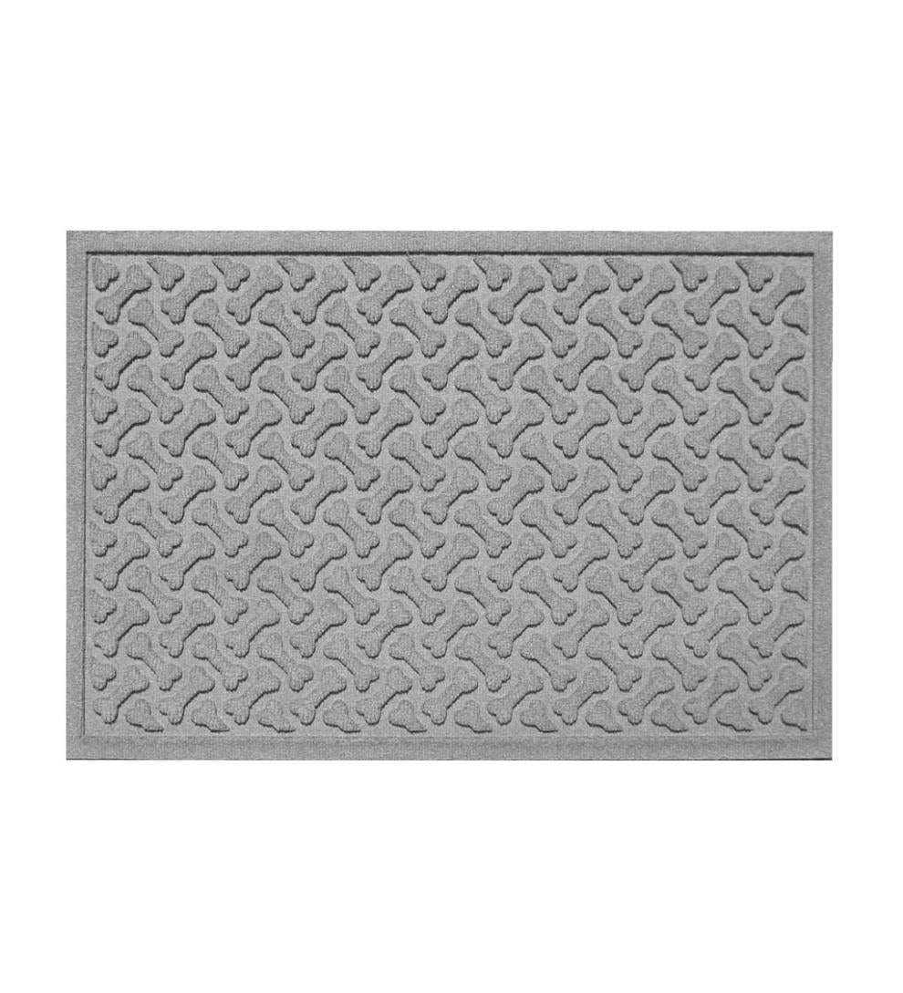 Plow & Hearth Home Accents Indoor Living Waterhog Dog Bones Doormat