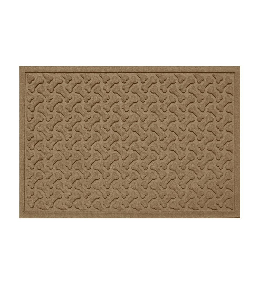 Plow & Hearth Home Accents Indoor Living Waterhog Dog Bones Doormat
