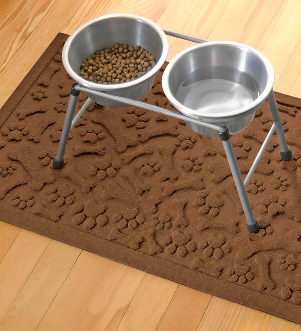 Plow & Hearth Home Accents Indoor Living Waterhog Paws And Bones Doormat