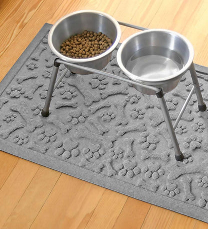 Plow & Hearth Home Accents Indoor Living Waterhog Paws And Bones Doormat