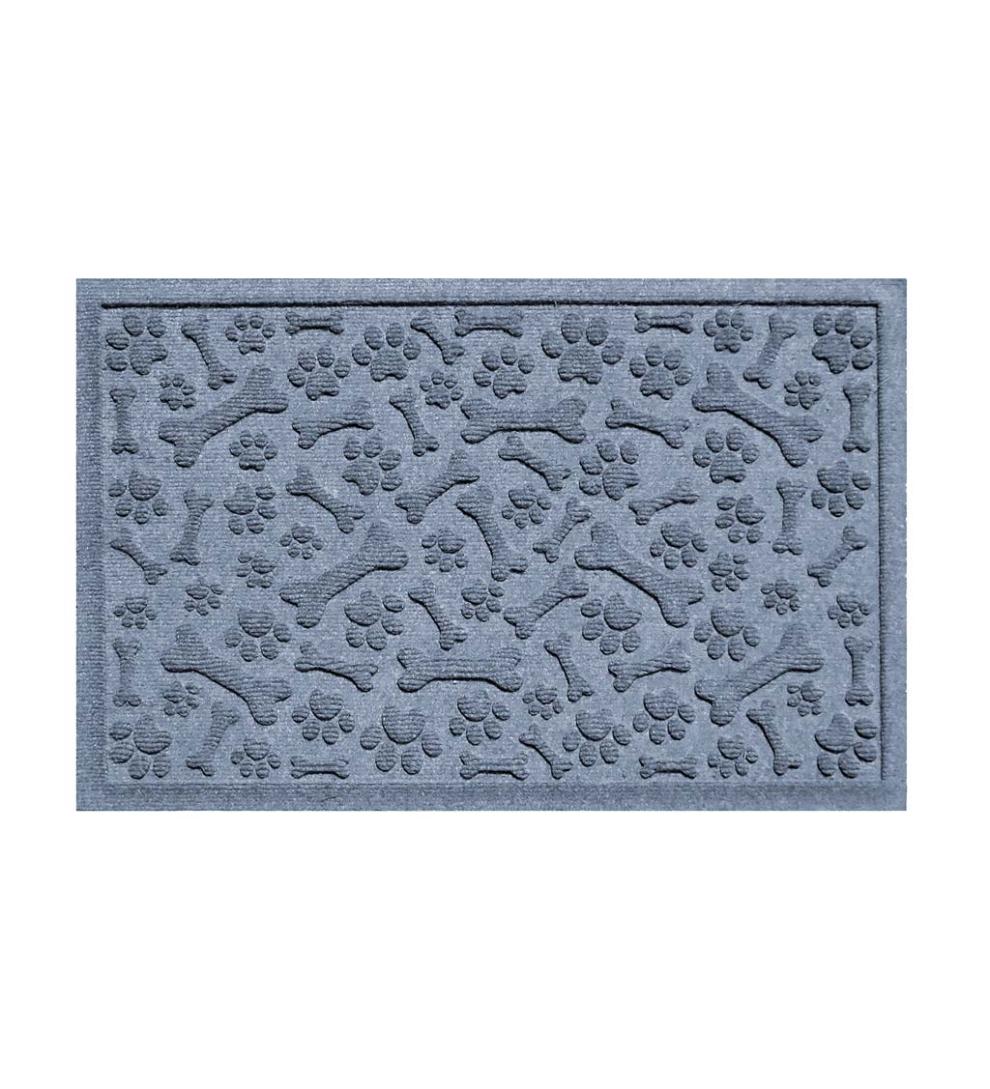 Plow & Hearth Home Accents Indoor Living Waterhog Paws And Bones Doormat
