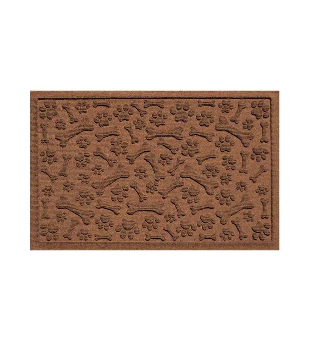 Plow & Hearth Home Accents Indoor Living Waterhog Paws And Bones Doormat