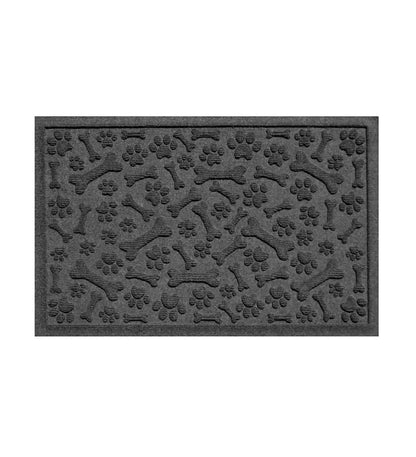 Plow & Hearth Home Accents Indoor Living Waterhog Paws And Bones Doormat