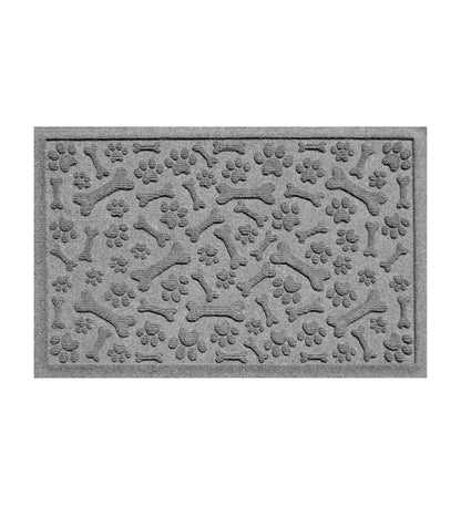 Plow & Hearth Home Accents Indoor Living Waterhog Paws And Bones Doormat