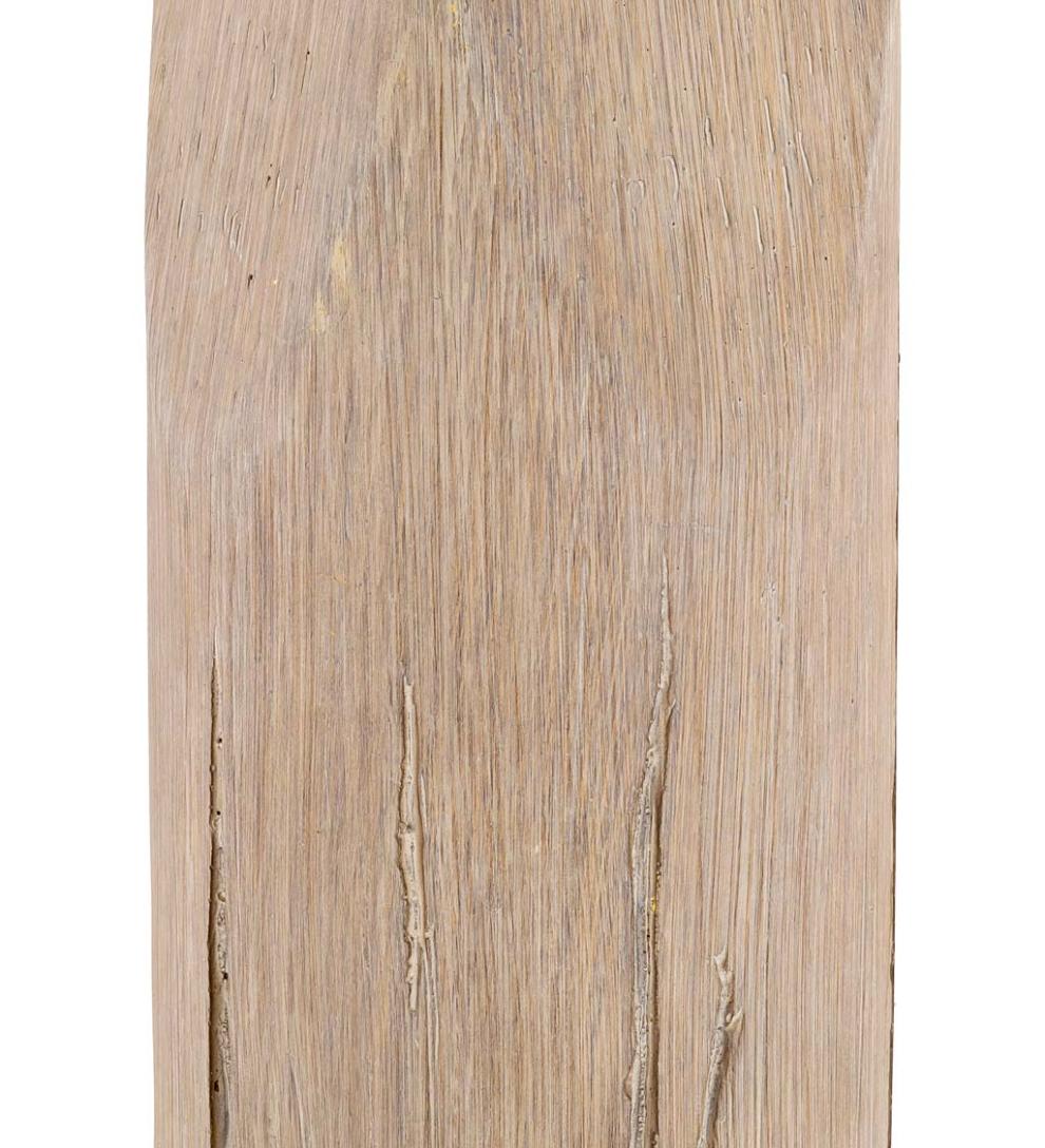 Plow & Hearth Home Accents Indoor Living Weathered Wood Table Lamp With Natural Linen Shade