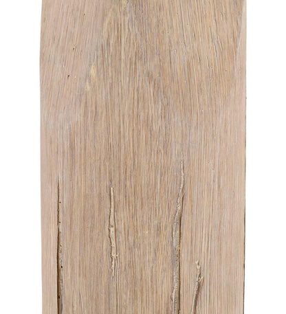 Plow & Hearth Home Accents Indoor Living Weathered Wood Table Lamp With Natural Linen Shade