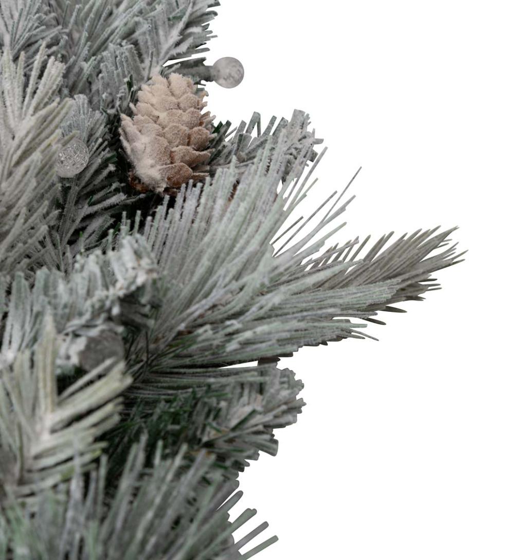 Plow & Hearth Home Accents Indoor Living Winter Frost Lighted Holiday Wreath