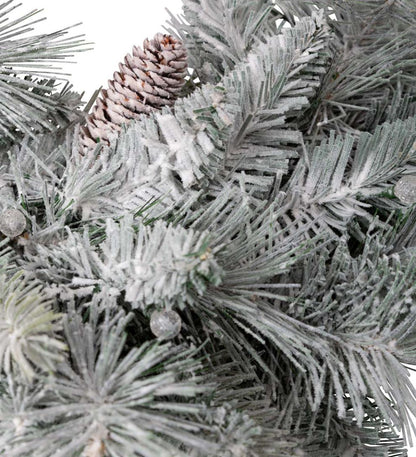 Plow & Hearth Home Accents Indoor Living Winter Frost Lighted Holiday Wreath
