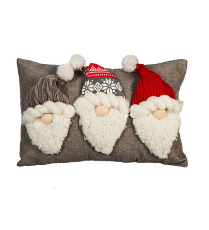 Plow & Hearth Home Accents Indoor Living Winter Gnome Lumbar Pillow