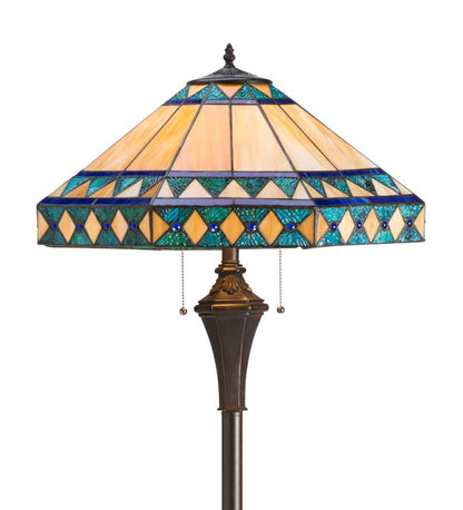 Plow & Hearth Home Office Indoor Living Camden Tiffany Floor Lamp