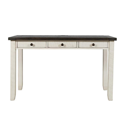 Plow & Hearth Home Office Indoor Living Cape Charles Reclaimed Wood Power Station Desk - White