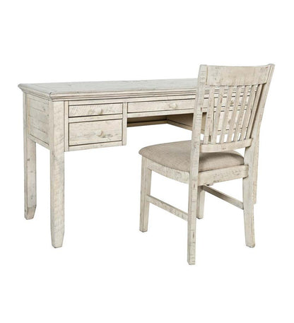 Plow & Hearth Home Office Indoor Living Chelsea Power Station Desk And Slat Back Chair