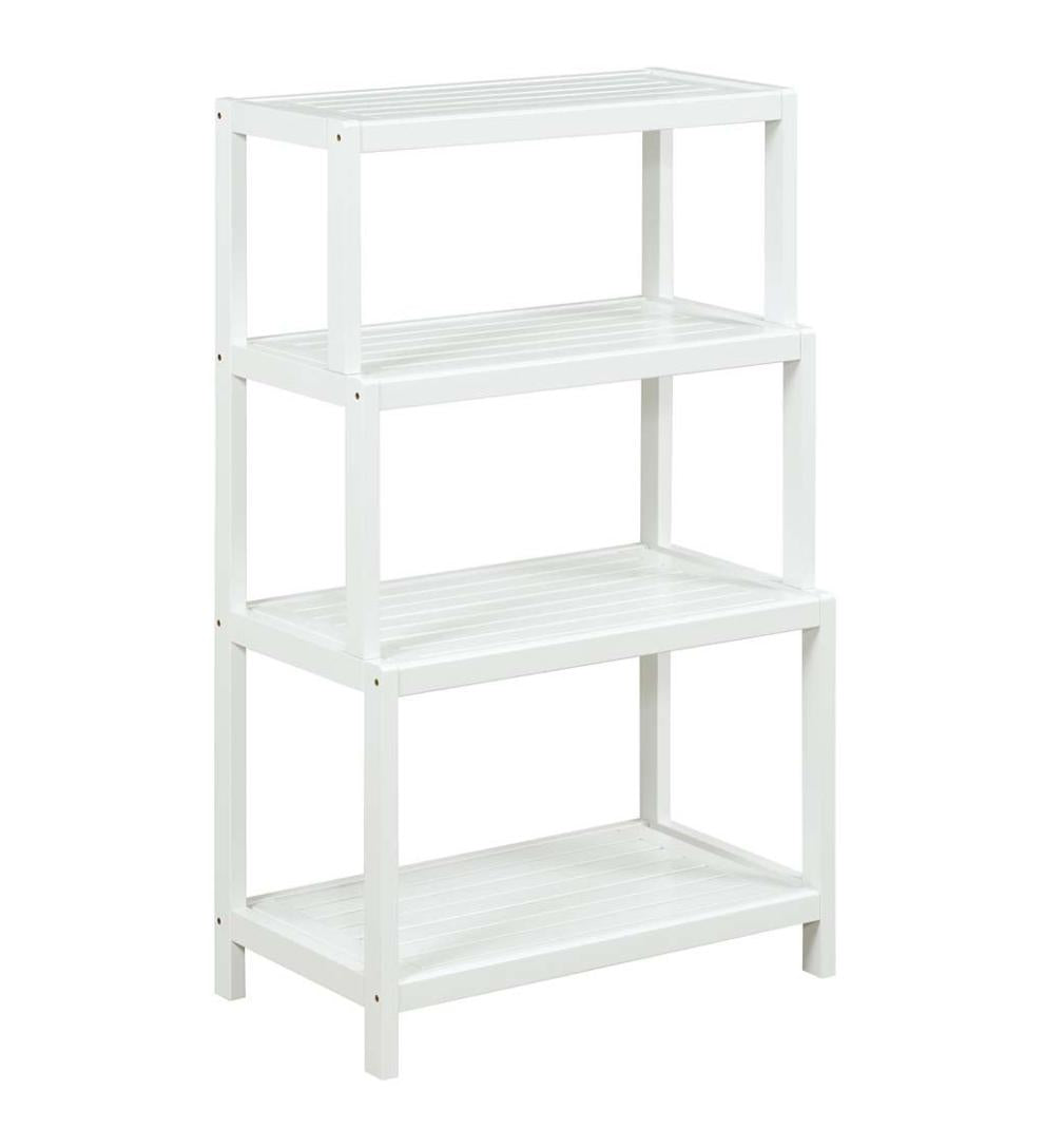 Plow & Hearth Home Office Indoor Living Farmhouse Four-Tier Shelf Bookcase - Antique Chestnut