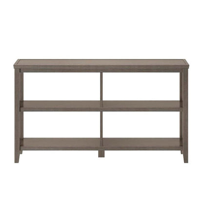 Plow & Hearth Home Office Indoor Living Farmhouse Two-Shelf Console Bookcase - Walnut