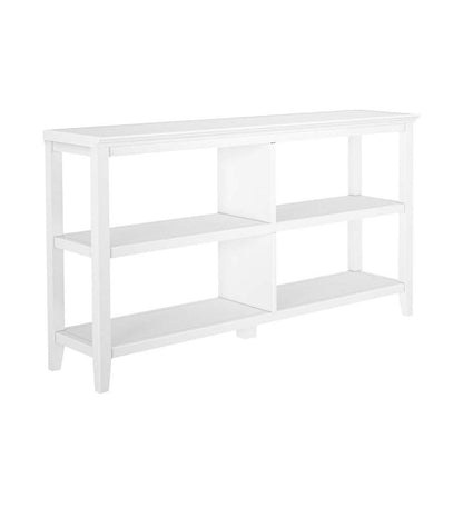 Plow & Hearth Home Office Indoor Living Farmhouse Two-Shelf Console Bookcase - Walnut