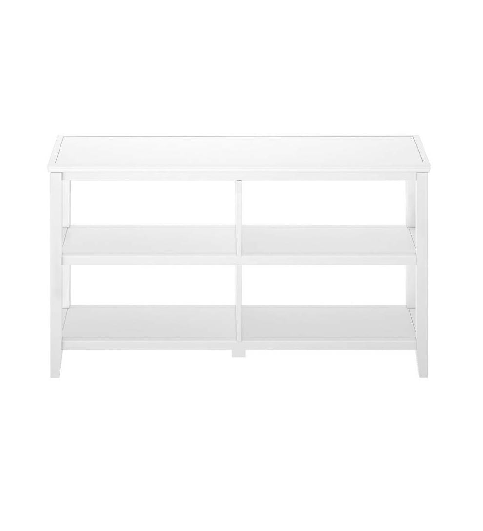 Plow & Hearth Home Office Indoor Living Farmhouse Two-Shelf Console Bookcase - Walnut