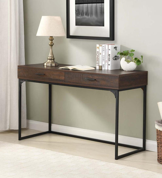 Plow & Hearth Home Office Indoor Living Harrison 2-Drawer Desk - Elm