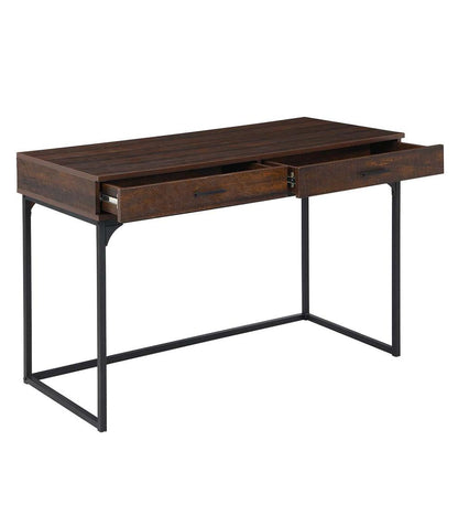 Plow & Hearth Home Office Indoor Living Harrison 2-Drawer Desk - Elm