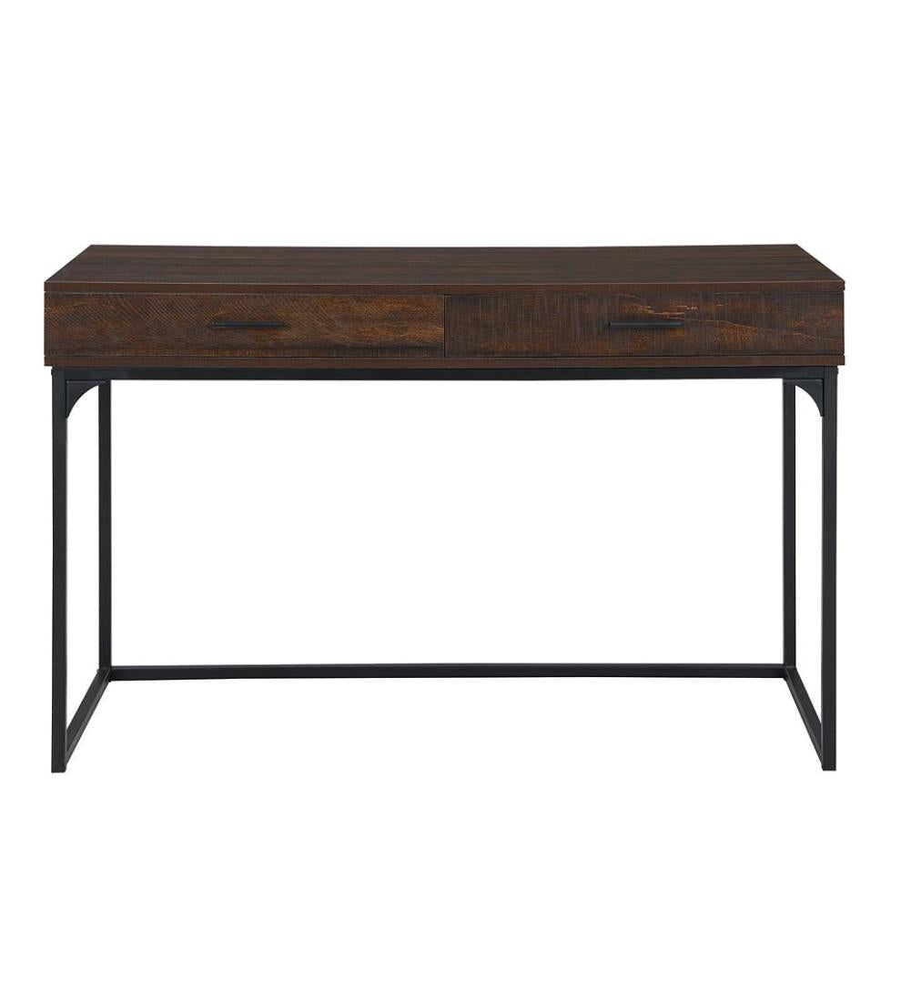 Plow & Hearth Home Office Indoor Living Harrison 2-Drawer Desk - Elm