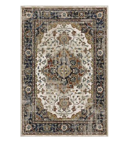 Plow & Hearth Home Office Indoor Living Heartland Medallion Polypropylene Rug